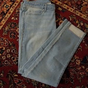 Uniqlo Skinny Stretch (Cropped) Blue Jeans